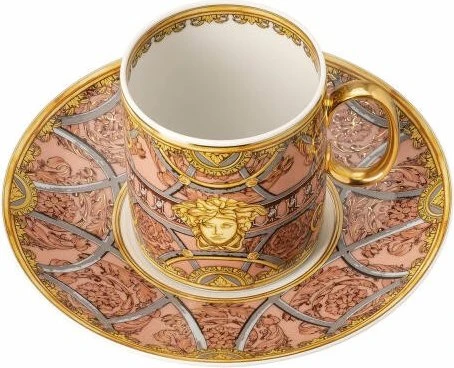 Rosenthal Versace La Scala del Palazzo Kaffeetassen-Set 230ml rosa, 2-tlg. (19335-403665-14740)