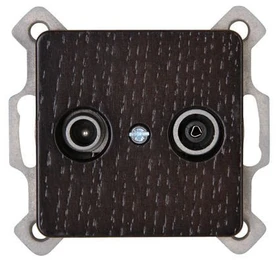 Kopp Milano Antennensteckdose 2-fach wenge