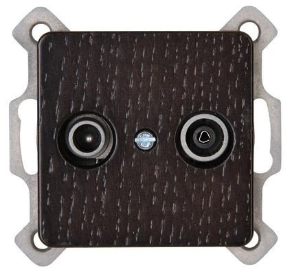 Kopp Milano Antennensteckdose 2-fach wenge