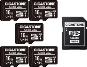 Gigastone Full HD Video R85/W15 16GB Kit, UHS-I U1, Class 10, 5er-Pack