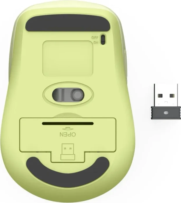 Hama WM-450 Silent Wireless Multi-Device Mouse grün/hellgrün, USB/Bluetooth