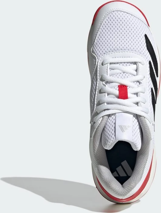adidas Courtflash cloud white/core black/lucid red (Junior)