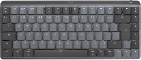 Logitech MX Mechanical Mini for Mac, Space Gray, LEDs weiß, Logi Bolt, Kailh Choc V2 LOW PROFILE BROWN, USB/Bluetooth, US (920-010837)