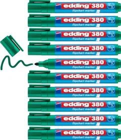 edding 380 Flipchartmarker grün, 10er-Pack