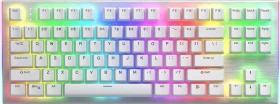 Hator Gravity X TKL Wired, weiß/silber, LEDs RGB, Aurum Orange rev.2.0, USB, US (HTK551)