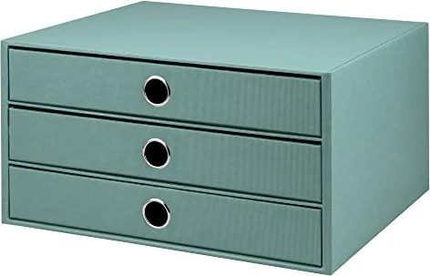 Rössler 3er Schubladenbox, 3 Schubladen, A4, opal