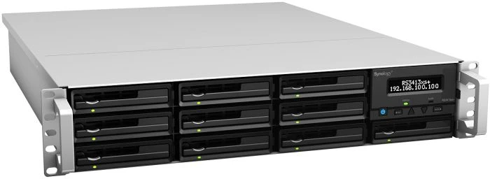 Synology RackStation RS3413xs+, 8GB RAM ECC, 4x RJ-45 1000Base-T, 4x USB 2.0, 2HE