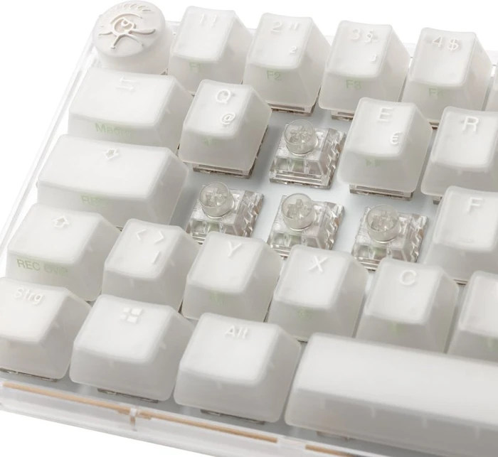 Ducky One 3 Mini PBT, LEDs RGB, Aura White, Kailh Box Jellyfish Y, USB, DE