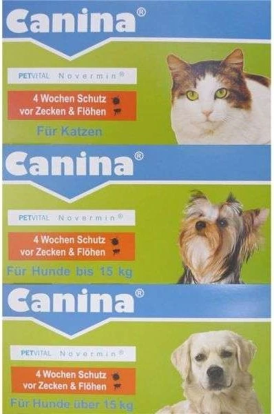 Canina Petvital Novermin flüssig für Hunde bis 15kg, 2ml