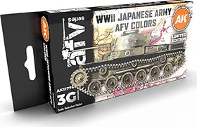 AK-Interactive 3rd Gen Acrylic Colors AFV Series WWII Japanese Army AFV Colors Farbset, 6-tlg.