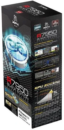 XFX Radeon HD 7950 Black Edition Dual Fan, 3GB GDDR5, DVI, HDMI, 2x mDP