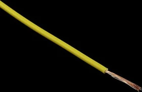 Aquatuning Kupferlitze isoliert 1x 0.14mm², 10m, gelb
