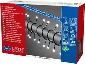 Konstsmide Lichterkette schwarz LED 160x tageslichtweiß