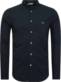 Gant Regular Fit Classic Popeline Hemd langarm marine (Herren)