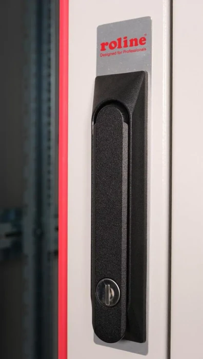 Roline / Secomp Basic 19" Netzwerkschrank 26HE, montiert, Glastür, IP20, RAL 7035, 600mm tief