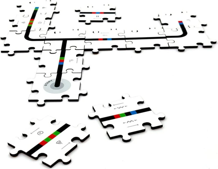 Evollve Ozobot Holzpuzzle Starter Set