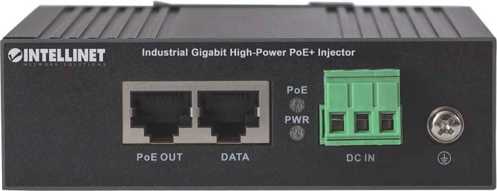 Intellinet Industrial Railmount Gigabit PoE-Injektor, 2x RJ-45, 30W PoE+