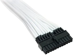 NZXT 24-Pin ATX Verlängerung 25cm, sleeved weiß