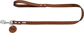 Hunter Hundeführleine, Leder, schlicht, strapazierfähhig, geschmeidig, Handschlaufe, 1.6x100cm