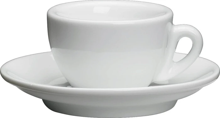 Cilio Roma Espressotasse mit Untertasse 50ml weiß, 2-tlg.