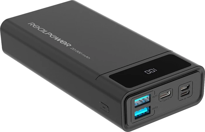 Ultron Powerbank RealPower PB-20k PD schwarz