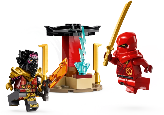 LEGO Ninjago - Verfolgungsjagd mit Kais Flitzer und Ras' Motorrad