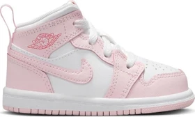 Nike Jordan 1 Mid pink foam/fire red/white (Junior)