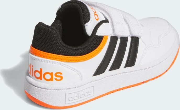 adidas Hoops cloud white/core black/impact orange (Junior)