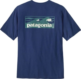 Patagonia Boardshort Logo Pocket Responsibili-Tee T-Shirt kurzarm clement blue (Herren)