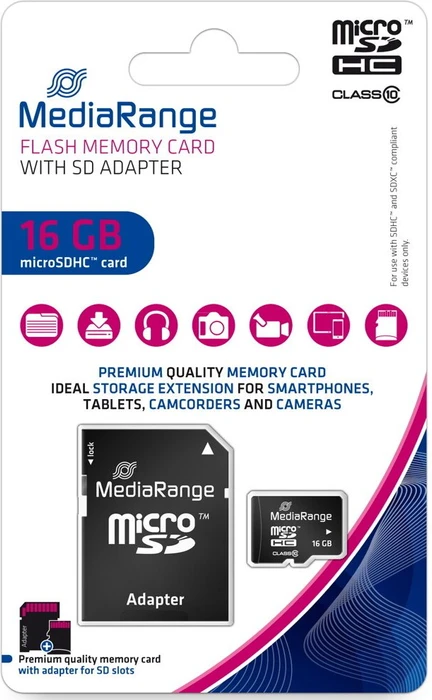 MediaRange R45/W12 16GB Kit, Class 10