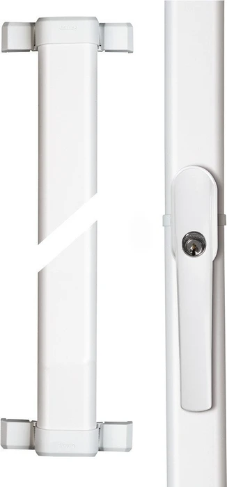 ABUS FOS550 W EK verschiedenschließend weiß, Fenster-Stangenschloss