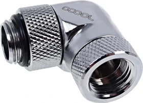 Alphacool Eiszapfen 90° L-Winkeladapter G1/4", verchromt