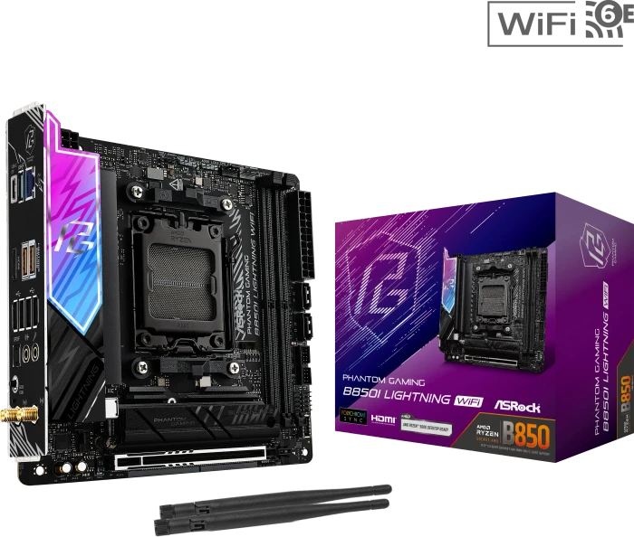 ASRock Phantom Gaming B850I Lightning WiFi (AMD AM5)