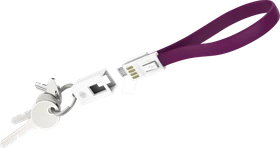 XLayer Key Cable Colour Line USB-A/Micro-USB-B 0.2m violett