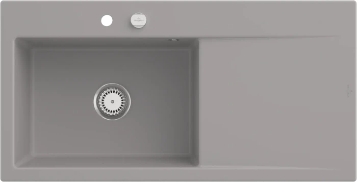 Villeroy & Boch Subway Style 60 Einbau Becken links mit Ablauffernbedienung fossil