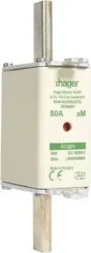 Hager NH-Sicherungseinsatz NH0 690V aM 80A Kombimelder Grifflasche spannunsgführend