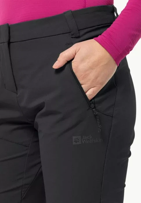 Jack Wolfskin Glastal Winter Hose lang schwarz (Damen)