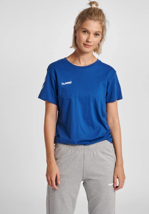 hummel GO Cotton T-Shirt kurzarm true blue