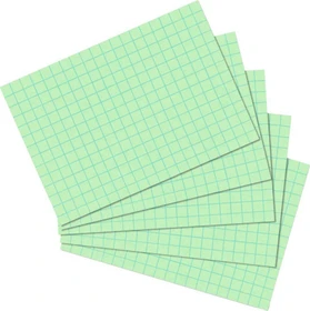 Herlitz Karteikarten, A6, kariert, grün, 100 Blatt