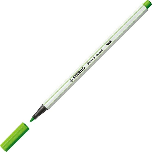 STABILO Pen 68 brush laubgrün, 10er-Pack