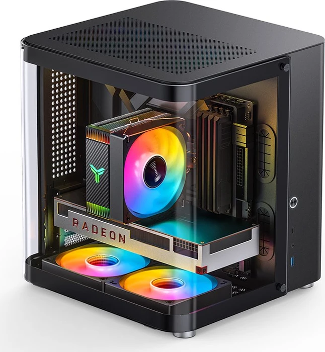 Jonsbo TK-1 2.0 Black, Glasfenster
