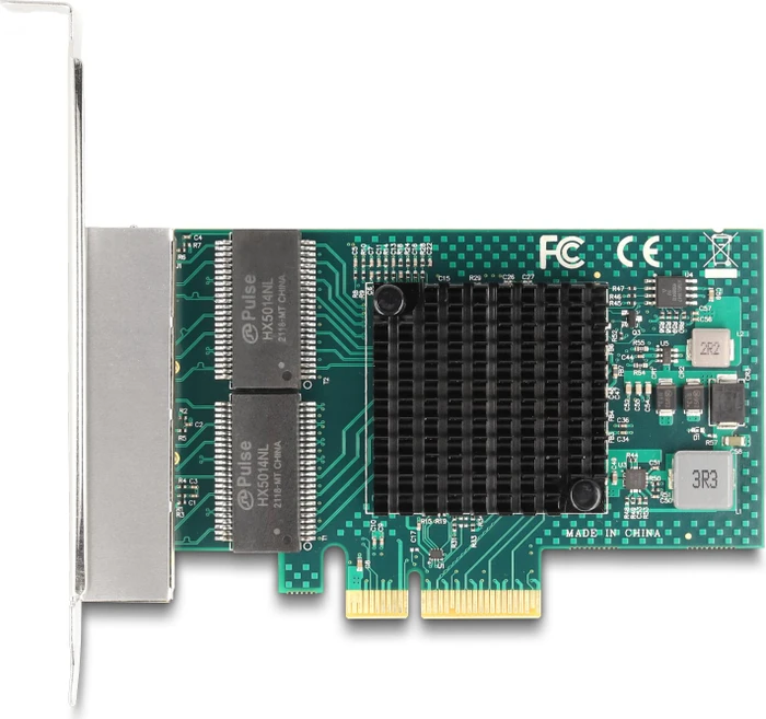 DeLOCK Gigabit LAN-Adapter, 4x RJ-45, PCIe 2.0 x4