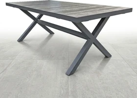 Garden Pleasure Rana Gartentisch 202x100cm grau