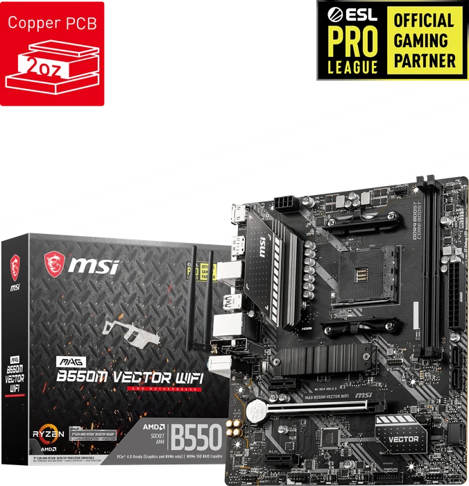 MSI MAG B550M Vector WIFI (AMD AM4)
