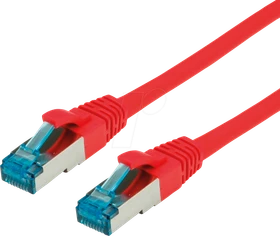 Value Patchkabel, Cat6a, S/FTP, RJ-45/RJ-45, 5m, rot