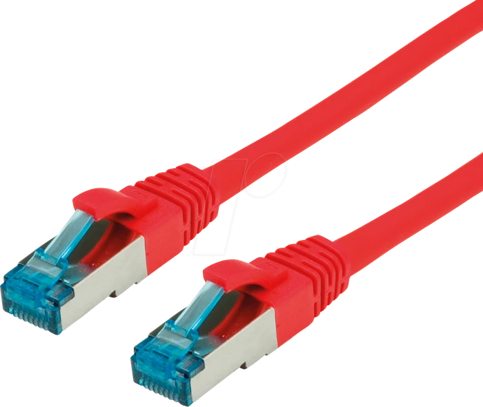 Value Patchkabel, Cat6a, S/FTP, RJ-45/RJ-45, 10m, rot