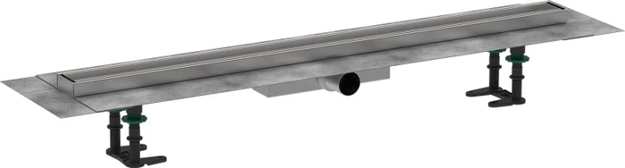 Hansgrohe RainDrain Compact Duschrinne, Komplett-Set, edelstahl gebürstet