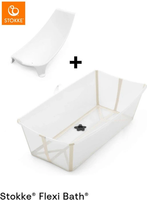 Stokke Flexi Bath faltbare Badewannen-Set XL sandy beige