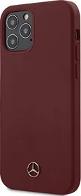 Mercedes-Benz Hard Cover Silicone Line für Apple iPhone 12/12 Pro rot