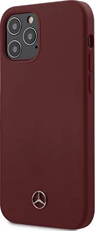 Mercedes-Benz Hard Cover Silicone Line für Apple iPhone 12/12 Pro rot